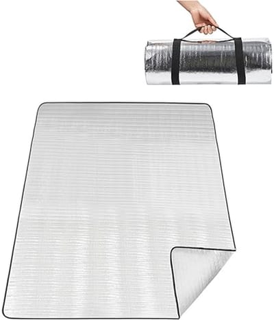 Waterdichte Aluminiumfolie Campingmat - Opvouwbare Schuimfolie Slaapmatras voor Outdoor Activiteiten
