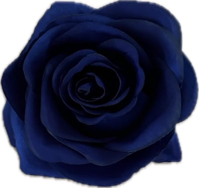 AMALIA ROYAL BLAUW KUNSTROZEN - Rozenkoppen 12 stuks - Mooie Kwaliteit Kunstbloemen - Nepbloemen - Rozen zonder Steltjes - Kunstbloemen voor Decoraties/ Versieringen - DIY Bloemen - Rozen voor de Bloemenmuur
