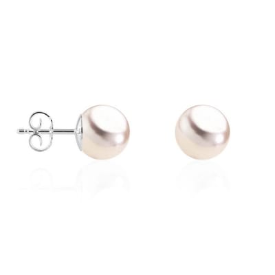Luna-Pearls - 310.0711 - Oorstekers - Dames - 750 Witgoud - Akoya-cultuurparel