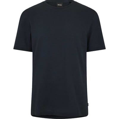 Hugo Boss Heren Boss Katoen Regular T-shirt (Donkerblauw)