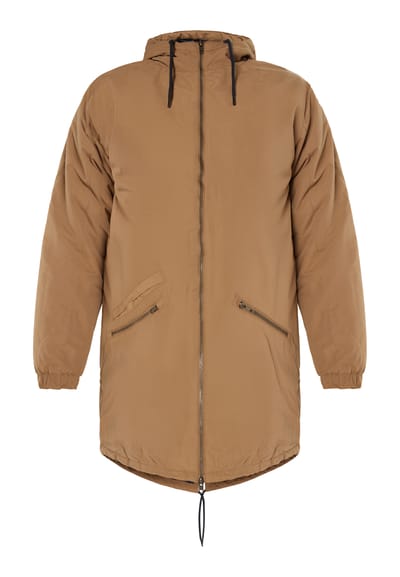 Mo Gewatteerde parka Heren Kameel