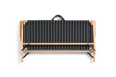 HAY Opklapbare bank voor buitenmarkt - HAYMarketBlackbeigestripe