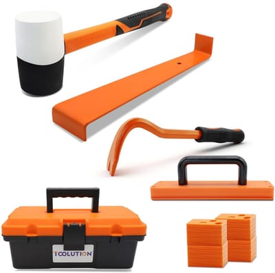 Dailygoods- Tapping Block voor Laminaatvloeren - Pull Bar - Vloeren Gereedschappen - Rubber Hamer - Vloerruimte - Houten Laminaatvloer