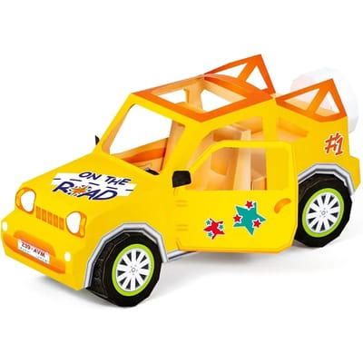 Creatieve activiteiten 3d vouwen - auto Avenue Mandarine