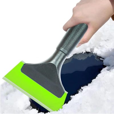 Siliconen rakel - Glaswisser douchetrekker - Ramen drogen auto - Krasvrij siliconen - 13 x 17.5 cm - Groen