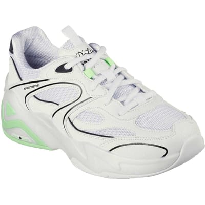 Skechers Kinderen DL Hyperburst Sneakers (Wit/Limoen)