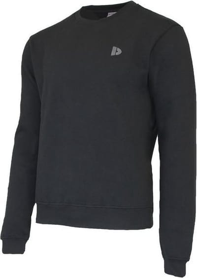 Donnay - Fleece Sweater ronde hals (Dean) - Sporttrui - Heren - Black (020) - maat S