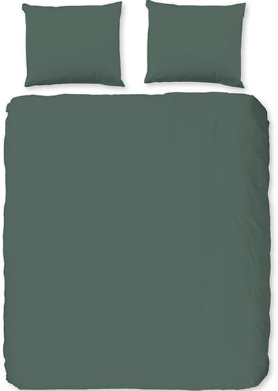 Zavelo Flanellette Effen Dekbedovertrek Olijf Groen-Lits-jumeaux (240 x 200/220 cm)