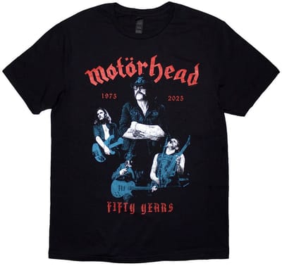 Motorhead - 50 Years Lemmy Collage Heren T-shirt - S - Zwart