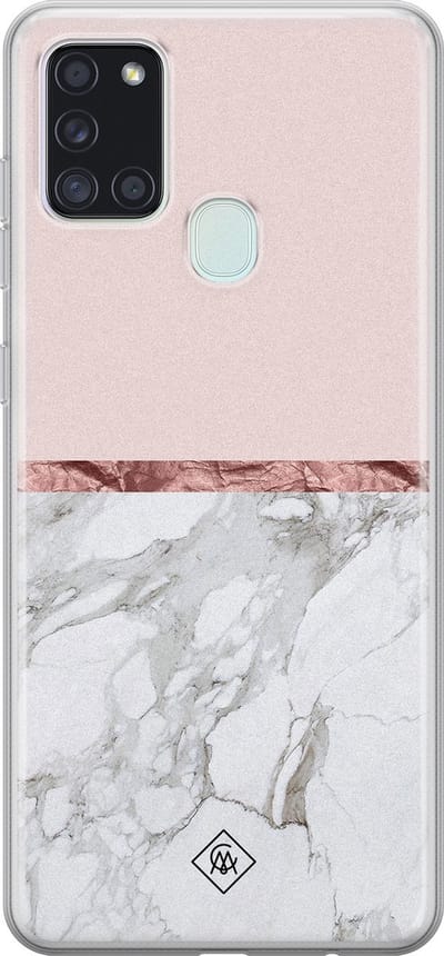 Casimoda® hoesje - Geschikt voor Samsung A21s - Rose All Day - Backcover - Siliconen/TPU - Multi