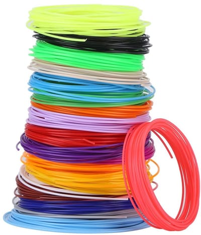 Dailygoody - 20st PCL-Filamentrollen 1.75mm - 3D-Printer Filament - Lage Temperatuur - 20 Kleuren - Creatief Filament - Voor 3D-Pennen