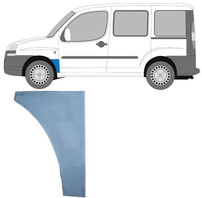 Reparatiepaneel voorspatbord voor Fiat Doblo 2001-2010 / Links