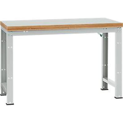 Manuflex werkbank Profi standaard, Tafelblad kunststof B 1500 x D 700, lichtgrijs