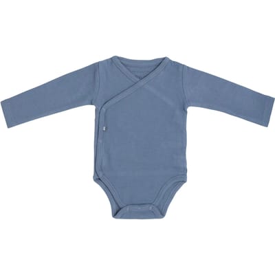 Baby's Only Rompertje lange mouw Pure - Vintage Blue - 62 - 100% ecologisch katoen - GOTS