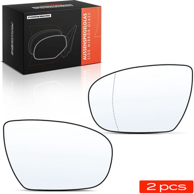Frankberg 2x Buitenspiegelglas Voor Links Rechts voor Hyundai
