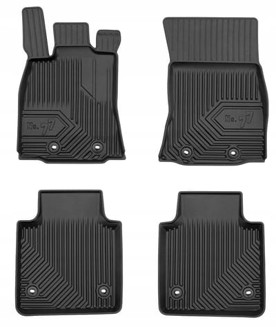 Frogum No.77 Rubberen Automatten - Jaguar XJ X351 (2009-2019) - LONG Wielbasis - TPE - Zwart - Hoge rand 4cm