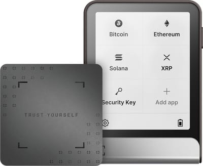 Ledger Flex – Crypto Hardware Wallet met Touchscreen – 15.000+ Coins & NFT’s – Bluetooth, USB-C & NFC – 1MB Opslag - Inclusief Ledger Recovery Key - Graphite