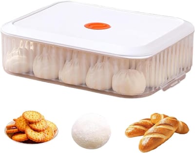 Deeg Gistingsbox - Fermentatie Container - Brood Bakken - Luchtdicht Geurvrij - 36 x 24.4 x 10.3 cm - Transparant