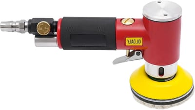 Excentrische polijstmachine - Perslucht schuurmachine - Oppervlak polijsten - Lichtgewicht draagbaar ontwerp - 27 delige set - Rood