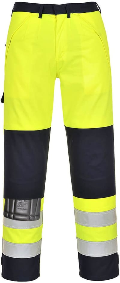 Portwest Hi-Vis Multi-Norm Broek FR62 - Geel/Marine - L