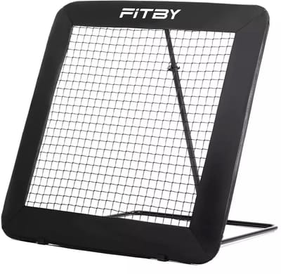 Fitby Rebounder - Rebounder Voetbal - Rebounder Trampoline - Bouncer - Kickback - 100x100CM - Zwart