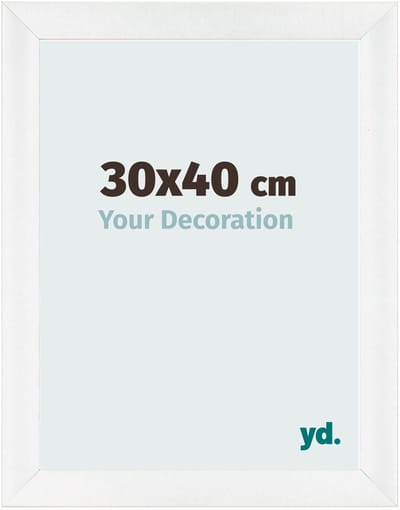 Your Decoration - Fotolijst 30x40 cm - MDF - Wit Hoogglans - Pisa