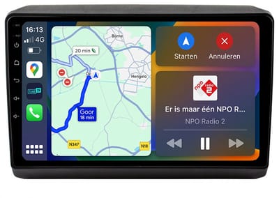 BG4U - Android Navigatie Radio geschikt voor Fiat Ducato Peugeot Boxer Citroen Jumpy 2013-2022 met Draadloze Apple Carplay en Android Auto Draadloos