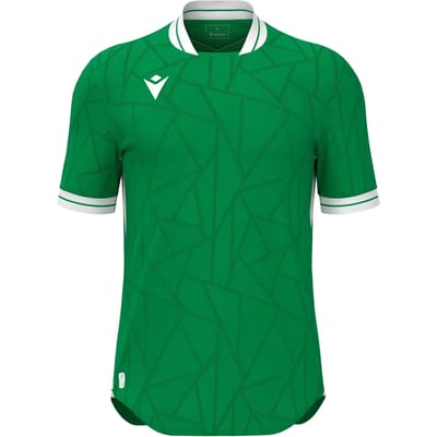 Macron Cerberus Shirt Korte Mouw Heren - Groen / Wit | Maat: XL