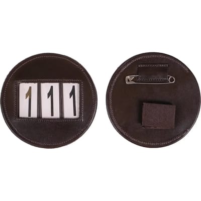 QHP Startnummer Modeste Rond Bruin - One size size