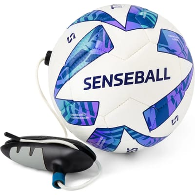 Senseball Voetbal - Wit / Blauw | Maat: SIZE 3