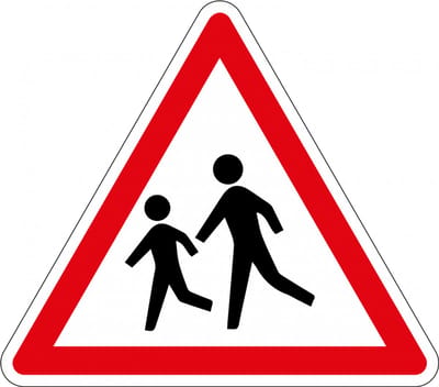 Overstekende kinderen bord, kunststof, J21 300 mm