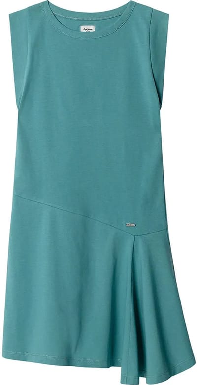 Pepe Jeans Isobel Mouwloze Korte Jurk Blauw 10 Years Meisje