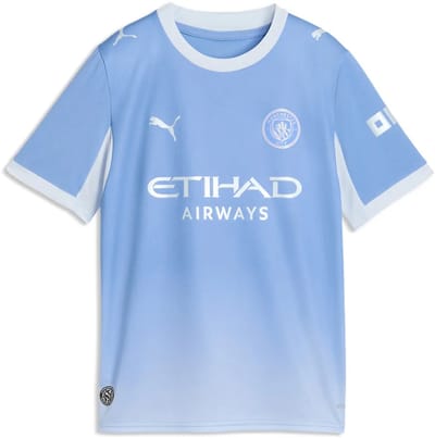 Puma Manchester City Fc 26/27 Replica Thuis Korte Mouw T-shirt Junior Blauw 15-16 Years Kinderen
