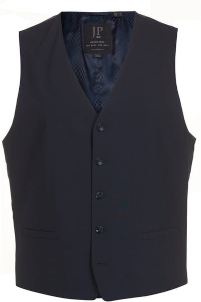 JP 1880 - Heren - Gilet business FLEXNAMIC® combineersysteem Zeus - Donkermarine - Maat 52