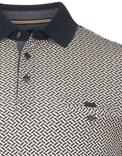 Baileys poloshirt korte mouw donkerblauw