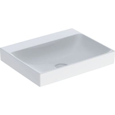 Geberit ONE - Wastafel 60x48x14 cm, zonder overloop, zonder kraangat, KeraTect, wit 505.021.01.1
