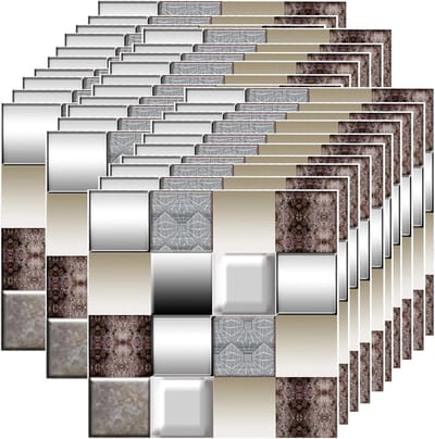 30 Stuks Mosaïek Wandstickers, Waterdichte Peel en Stick Tegels voor Keuken, Badkamer en Woonkamer, Oliewerend en Zelfklevend voor DIY Decoratie