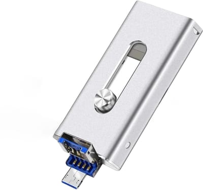 1 stuk 64GB USB Photostick – Geheugenstick met Hoge Snelheid – Geschikt voor iPhone, Android, iPad, Windows & Mac – Externe Opslag en Automatische Back-up voor Foto’s, Video’s en Bestanden – Fotobewaarstick & Telefoon Opslaguitbreiding