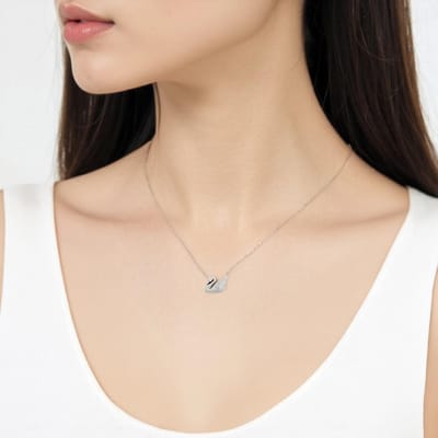 Swarovski Zwaan Kristal Hanger Ketting Dames ketting 5467384 Box white