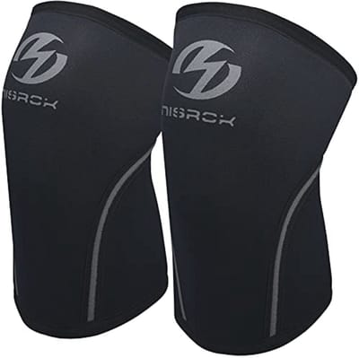 Neopreen Kniebeschermers 7mm - Compressiekousen voor Maximale Ondersteuning - Crossfit, Gewichtheffen, Basketbal en Meer - XXL Zwart