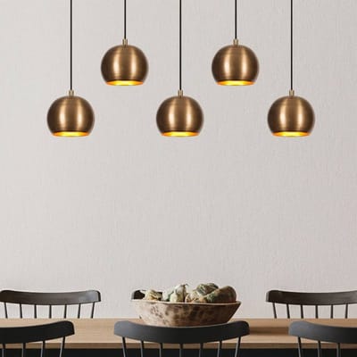 Opviq Hanglamp Sivani MR-1000, goud antiek, ijzer, 5-lamps