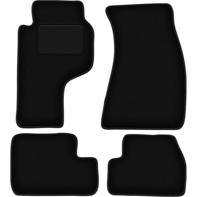 Zwarte velours vloermatten voor: Nissan 200SX coupé (1988-2003)