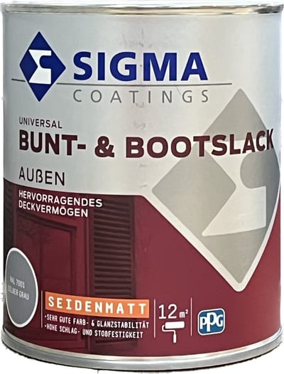 Sigma Exterieur Zijdeglans/Zijdemat Ral 7001 Zilvergrijs