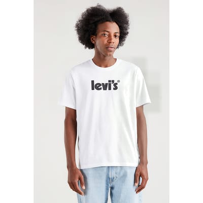 Levi's Ss Printed T-shirt White Size: M | Printed T-Shirts Outlet | Heren | Wit