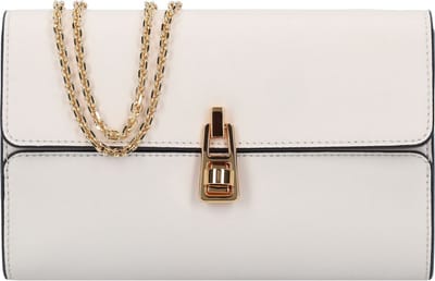 COCCINELLE Leren Schoudertas Avondtas Magie 9Nite SMO Handbag Smooth Leahter Lambskin White Crème