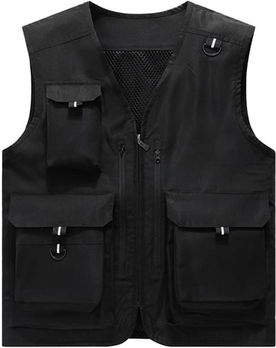 YOUTHUP Heren outdoor casual vest - 3D patchtas - S