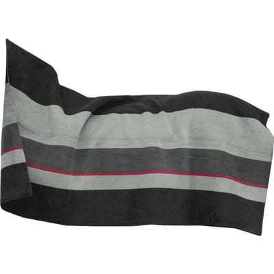 Kentucky Horsewear - Kentuckt Horsewear - Fleecedeken - Heavy - Square Stripes - Zwart/Grijs - 140x120cm