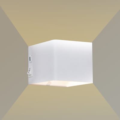 Techvavo® Oplaadbare wandlamp - 1 Stuks - Voor binnen - Draadloze - Smart - Oplaadbaar - Wandlampen - Woonkamer - Badkamer - Kinderkamer - Slaapkamer - Wit