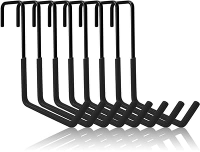 Dailygoods- Garagehaken 8 stuks - Zware belastinghaken - Robuuste fietshouder - Antislip - Krasbestendig - Tot 30 kg belastbaar