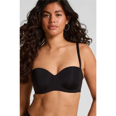 Hunkemöller Dames Lingerie Voorgevormde strapless beugel-bh Smooth - Zwart - maat A75
